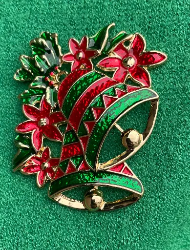 Broche aimant cloches de Noël