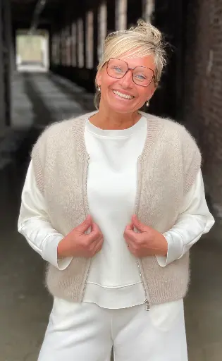 Gilet sans manches Zippé