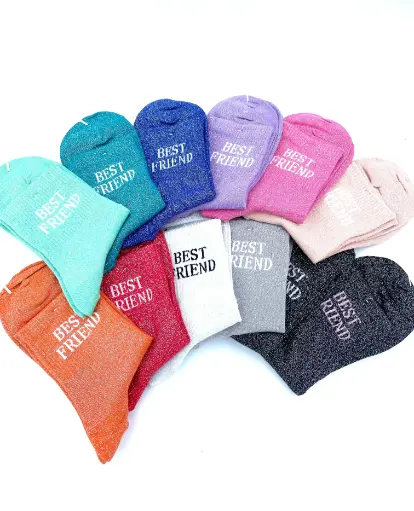 Chaussettes Paillettes BEST FRIEND