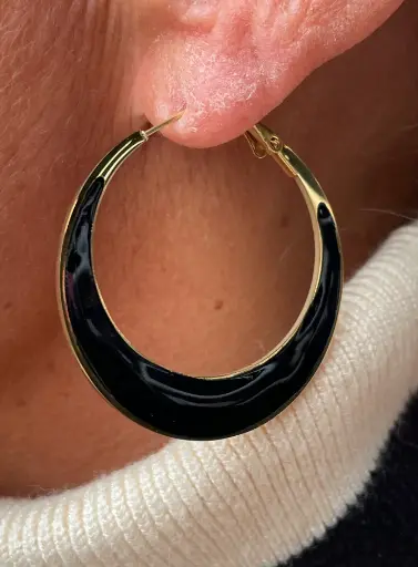 Boucles d'oreilles créoles lune n°222