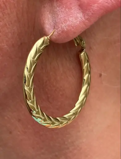 Boucles d'oreilles créoles nobles n°231