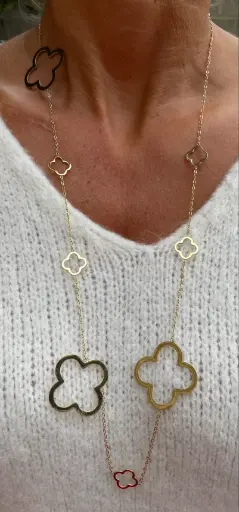 Collier big Trèfles K1036