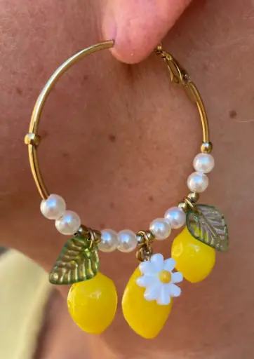 Boucles d'oreilles Citrons n°234