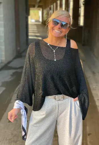 Pull Chauve-Souris brillant