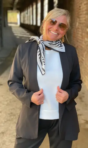 Foulard carré Zèbre