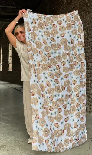 Foulard Fleurs Japon