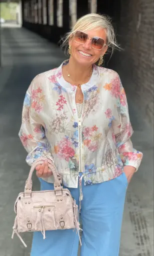 Bombers voile Fleuri