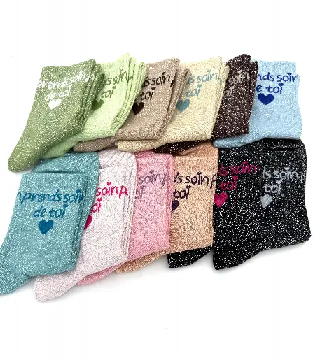 Chaussettes Paillettes PRENDS SOIN DE TOI