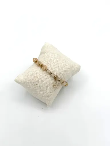 Bracelet multi-perles Trèfle n°291(beige)