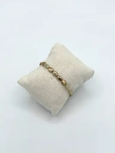 Bracelet ovales dorés n°30(beige)