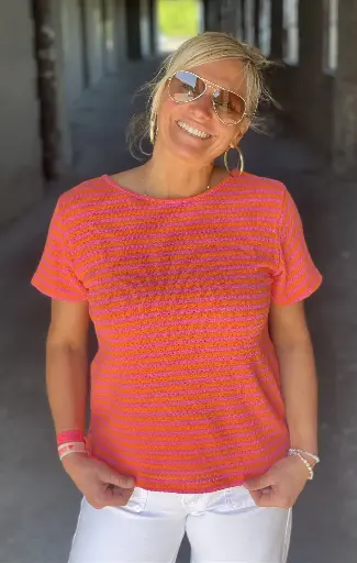 Blouse Bob cordon dos