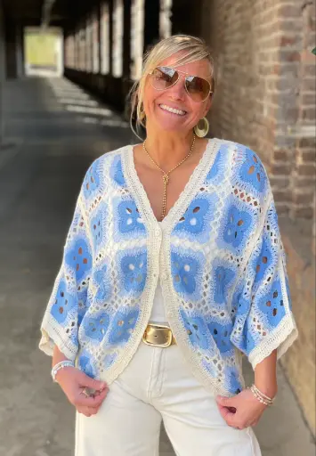 Gilet Macramé Color