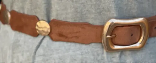 Ceinture pièces martelées