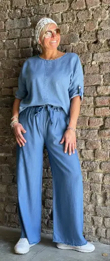 Pantalon Tencel Ceinture