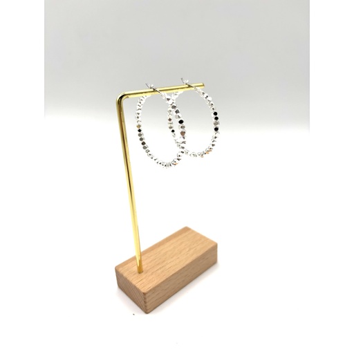 Boucles d'oreilles Créoles Minis Cubes N°59