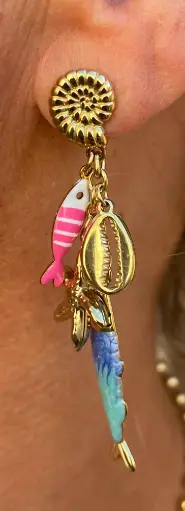 Boucles d'oreilles Sardines n°257