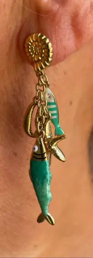 Boucles d'oreilles Sardines n°257