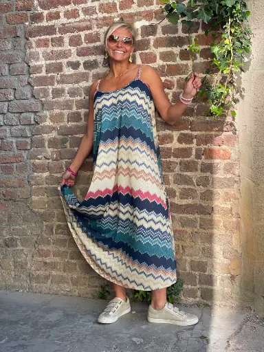 Robe longue BS Lurex Montagnes
