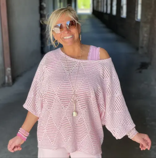 Pull treillis Losanges
