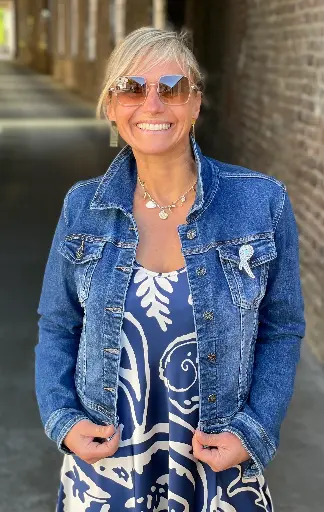 Veste jeans foncé