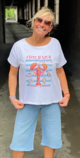 T-shirt lobster Côte d'Azur