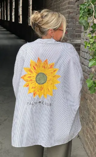 Chemisier ligné Tournesol