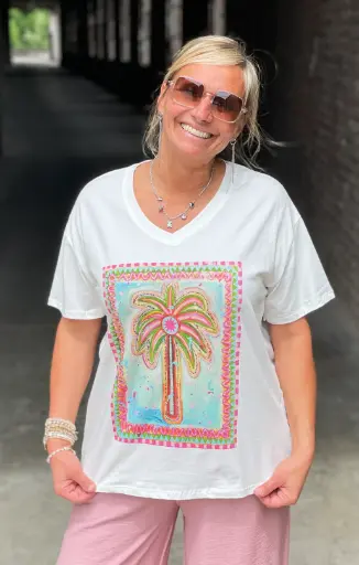 T-shirt Palmier