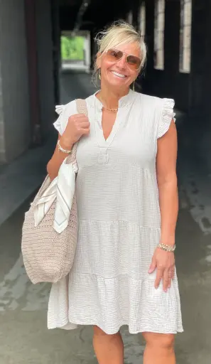 Robe Gaze de Coton volants