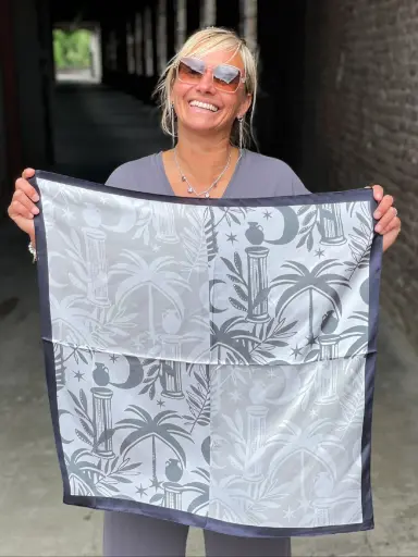Foulard carré Palmiers