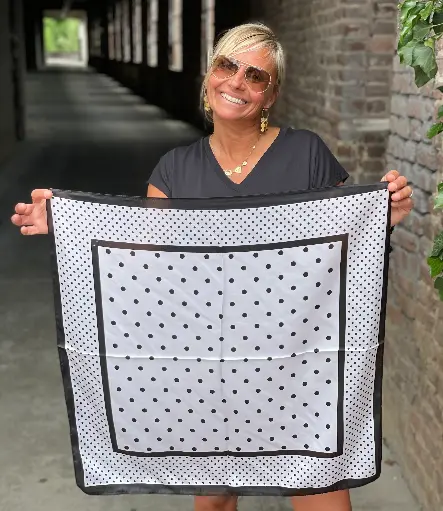 Foulard carré Multis Pois