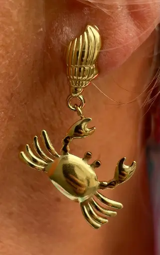 Boucles d'oreilles Crabe n°260