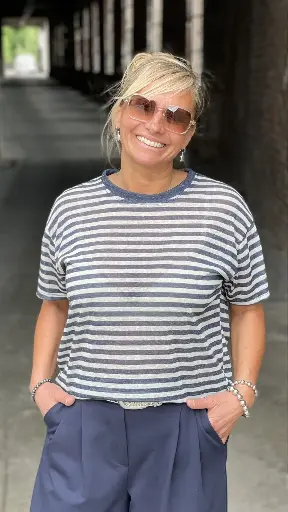 T-shirt Lino Misto