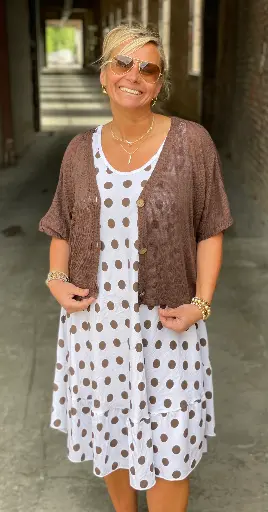 Robe sans manches Pois