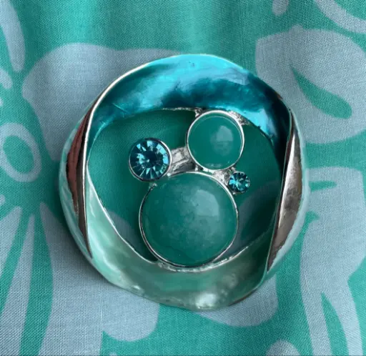 Broche aimant Anneau Perles