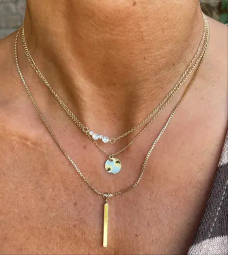 Collier 3 rangs strass