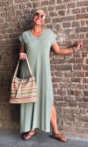Robe longue Etoiles manches