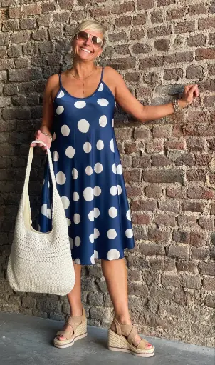 Robe BS courte Pois
