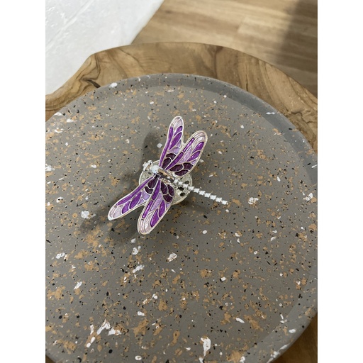 Broche aimant libellule croco