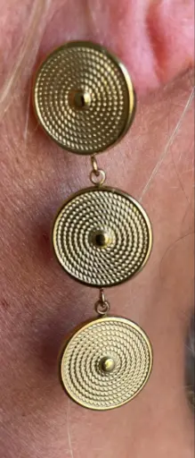 Boucles d'oreilles 3 disques n°270