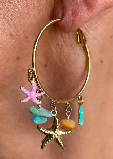 Boucles d'oreilles Pieuvres n°278