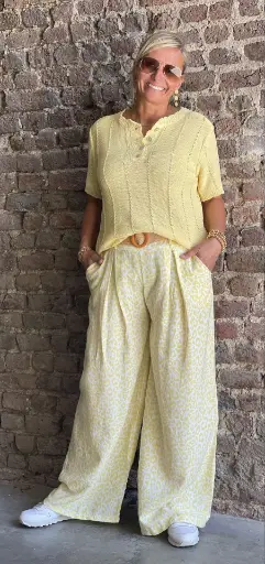 Pantalon léopard ceinture
