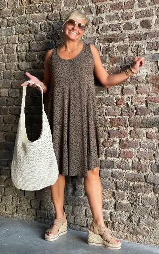Robe courte sans manches Léo