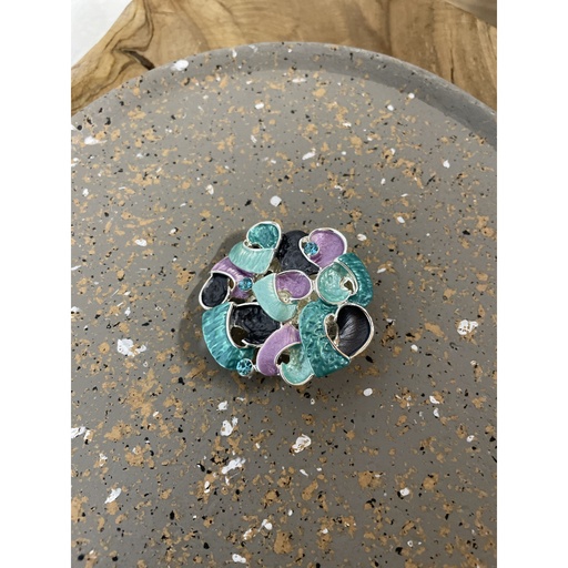 Broche aimant enrubanne