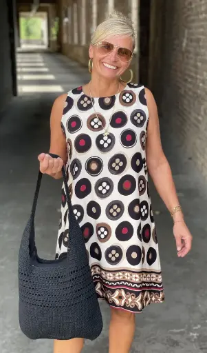 Robe noeud dos boutons