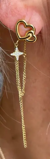 Boucles d'oreilles entrelacées n°282