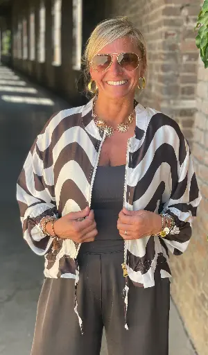 Bombers viscose vagues
