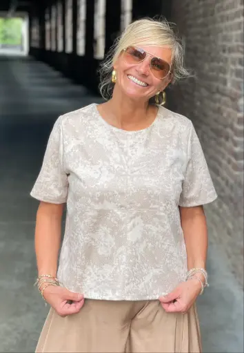 Blouse marbrée