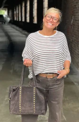 Pull chauve-souris Marin