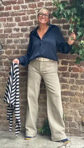 Pantalon 4 poches appliquées
