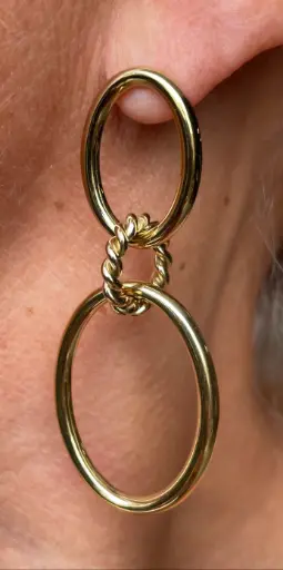 Boucles d'oreilles enlacés  
